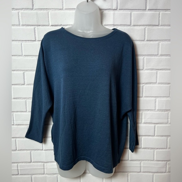 RACHEL ZOE women raglan blue sweater/size XL - Picture 5 of 7